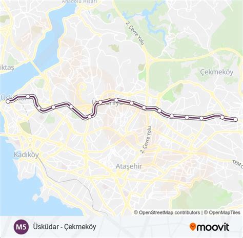 çekmeköy metro harita